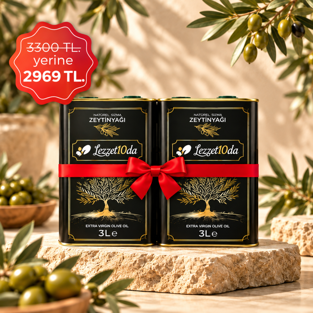 Natürel Sızma Zeytinyağı 2'li 3Lt.