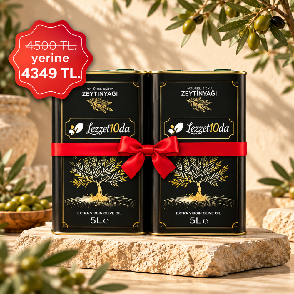 Natürel Sızma Zeytinyağı 2'li 5Lt.